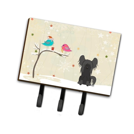 Carolines Treasures Christmas Presents Between Friends Chinese Crested Black Leash or Key Holder BB2584TH68